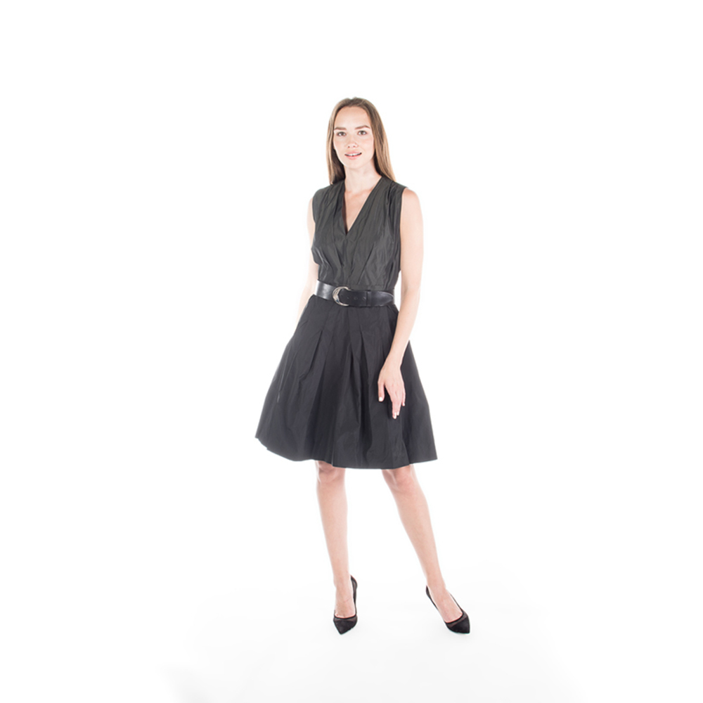 RUE DU MAIL BLACK & DARK GREEN DRESS | WOMENS SIZE M